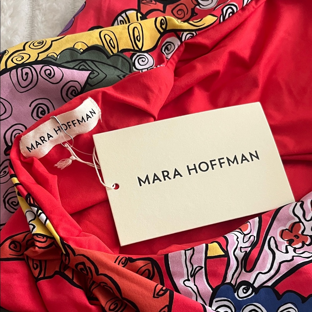Mara Hoffman Idalia Multicolor Patterned One Piece Swimsuit - Picture 3 of 6